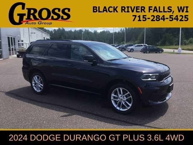 2024 Dodge Durango GT Plus in Blue — front three-quarter view