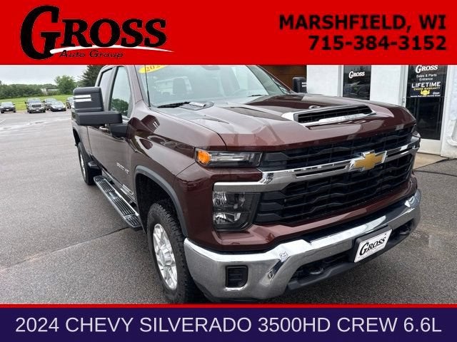 2024 Chevrolet Silverado 3500 HD LT in Auburn Metallic — front three-quarter view