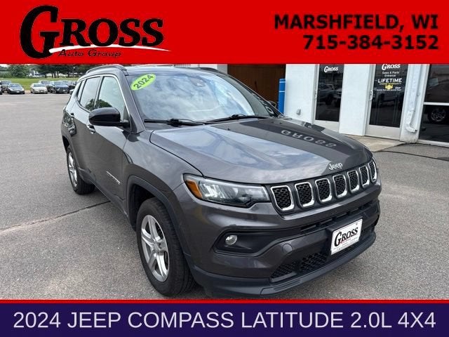 2024 Jeep Compass Latitude in None — front three-quarter view