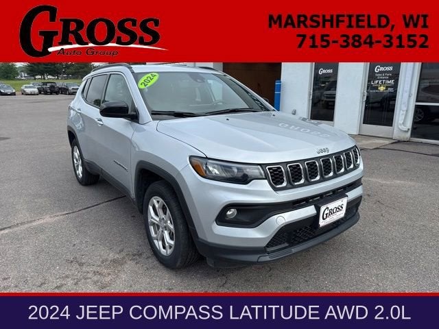 2024 Jeep Compass Latitude in None — front three-quarter view